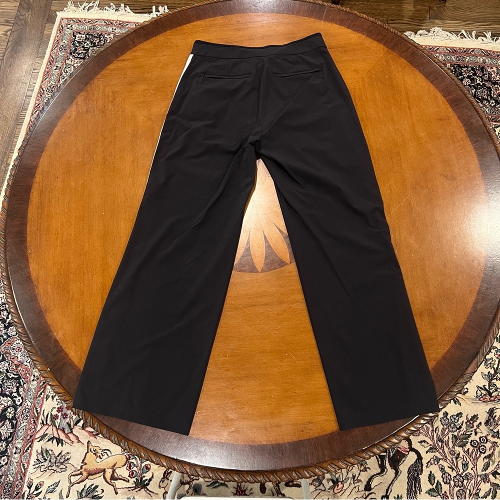 Athleta Women’s Luxe Gramercy Track Trouser Black 4 Mid-Rise Semi-Fitted Nylon - Picture 7 of 16